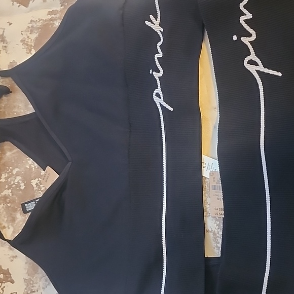 Pink Active Set Best Butt Leggings M and matching Sports Bra L. - Picture 2 of 8